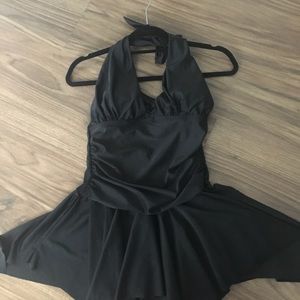 Black one piece swimsuit